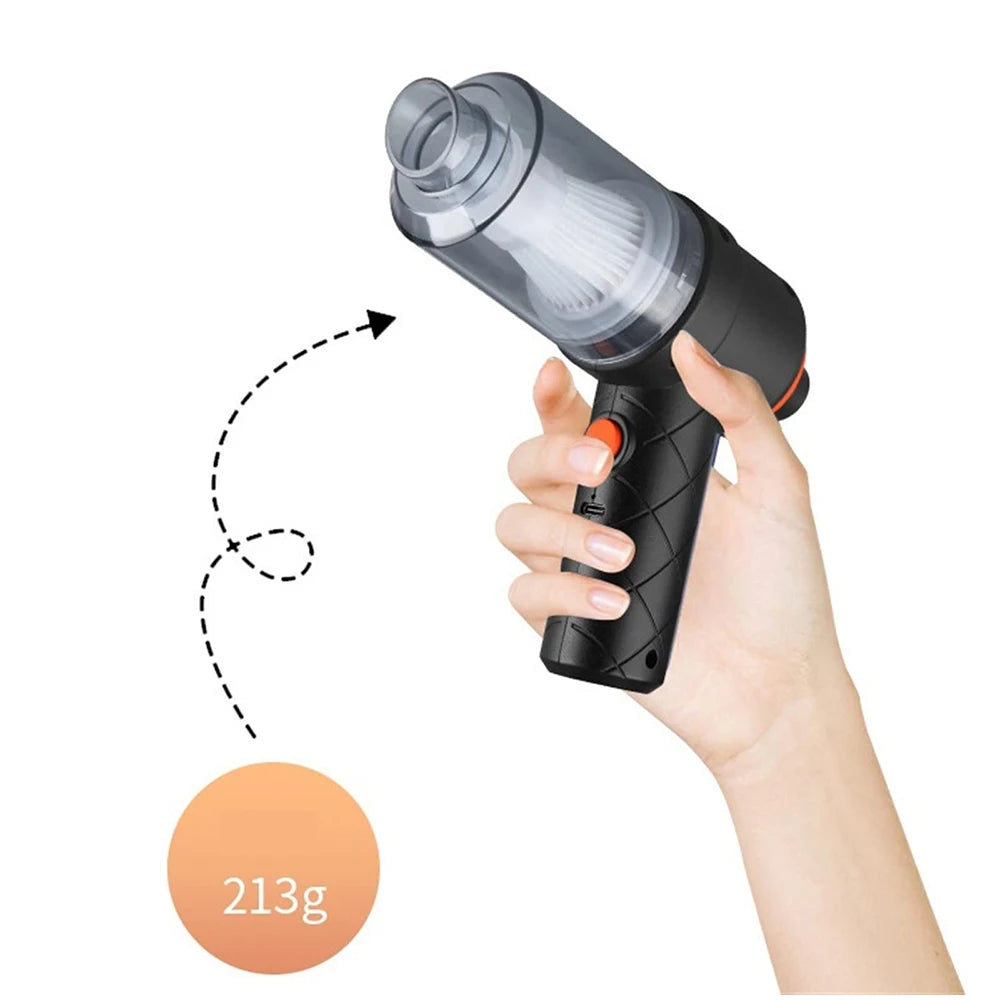 Wireless Handheld Vacuum Cleaner 2 in1 Portable Mini Rechargeable Hand Held Dual Use Vacuum Cleaner Air Blower for Home and Car