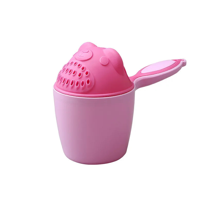 Cartoon Baby Bath Caps Toddle Shampoo Cup Children Bathing Bailer Baby Shower Spoons Child Washing Hair Cup Kids Bath Tool