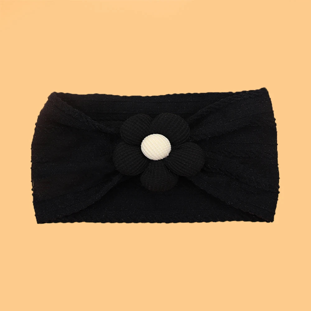 New Flower Nylon Girl Hairband Elastic Soft Baby Headband for Children Turban Headwear for Newborn Baby Kids Hair Accessories