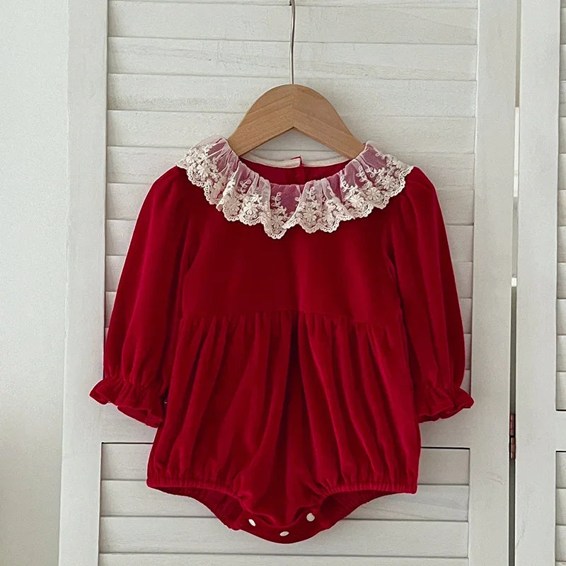 Infant Baby Boys Girls Christmas Romper Long Sleeve Thicken Hooded Letters Print Jumpsuit Fall Winter Newborn Clothes Christmas