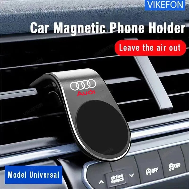 Magnetic Car Phone Holder in Car Phone Stand Clip Mount for Audi Badge A3 A4 A5 A6 A7 A8 Q3 Q5 SQ3 SQ4 S3 S4 S5 Car Accessories