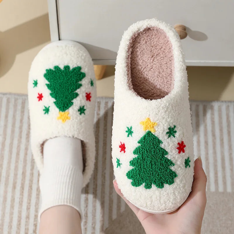 Cute Christmas Elk Slippers