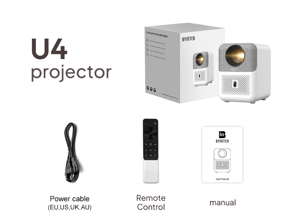 LOVE U4 Smart Mini Home Theater Projector 4K 1080P Video Android WIFI for Smartphone Cinema