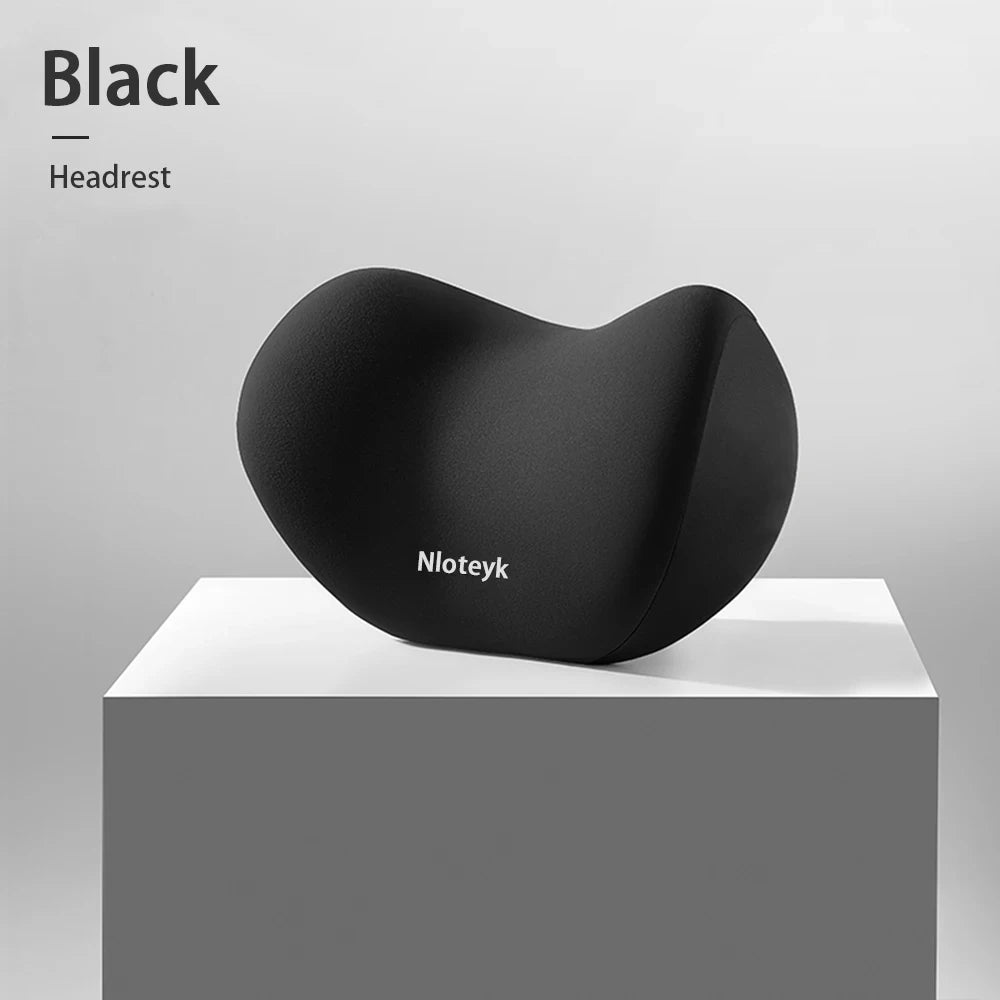 Car Neck Pillow Memory Foam Protective Lumbar Back Support Breathable Car Headrest Cushion Relieve Stress Car Seat Pillow