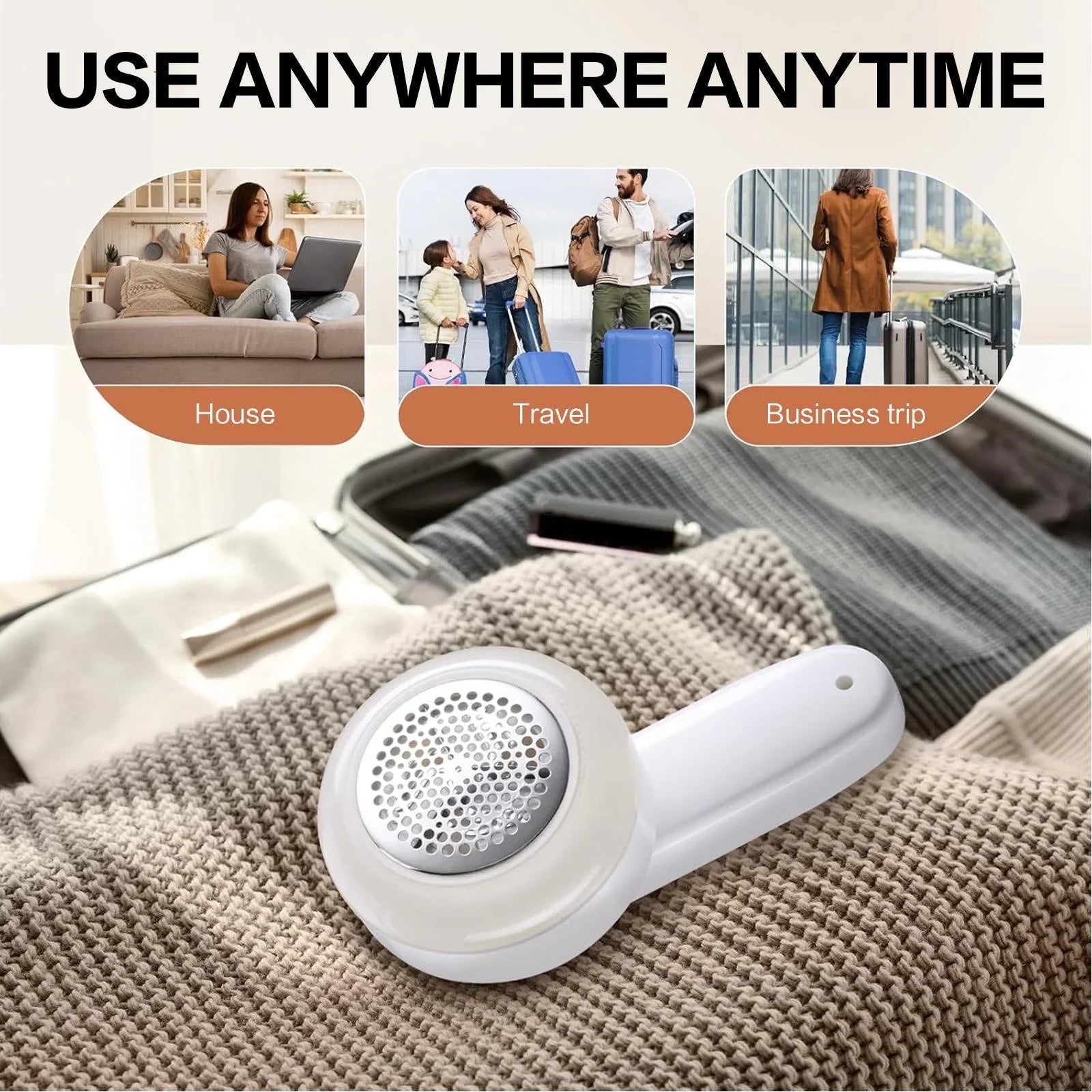 Electric Lint Remover USB Fast Charging Fabric Sweater Shaver Clothes Pill Trimmer for Coats and Sofas Portable Home Care