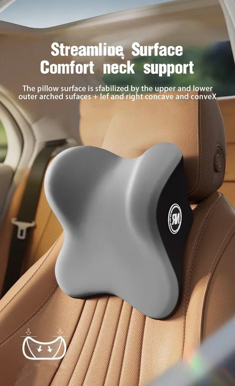 New Car Lumbar Support Pillow Memory FoamAuto Neck Pillow Waist Support Removable Washable Backrest Universal Vehicle Cushion