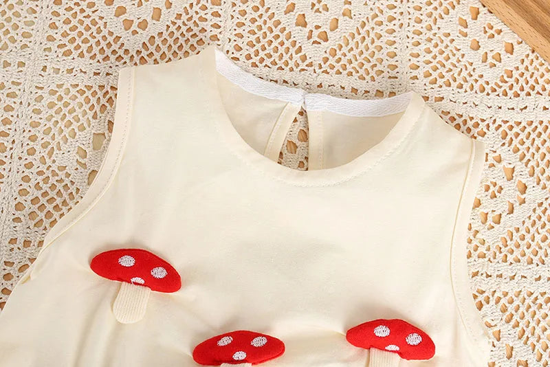 2024 Baby Summer Clothes 0-2 Y Infant Girls Cute Cartoon Sleeveless Bodysuit Newborn Jumpsuit Toddler Outwear