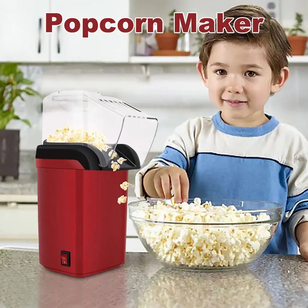 Popcorn Machine High Popping Rate Fully Automatic Popcorn Machine Electric Air Popper Mini Popcorn Machine for Home Kitchen